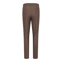 TPW50 - Brun 3-delad rutig kostym med Prince of Wales-mönster för damer