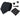 Slips i siden med svart slips, presentset, näsduk, manschettknappar, slips i glansig satin