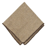 Kamelbeige ek tweed slips näsduk 5 cm