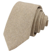 Kamelbeige ek tweed slips näsduk 5 cm