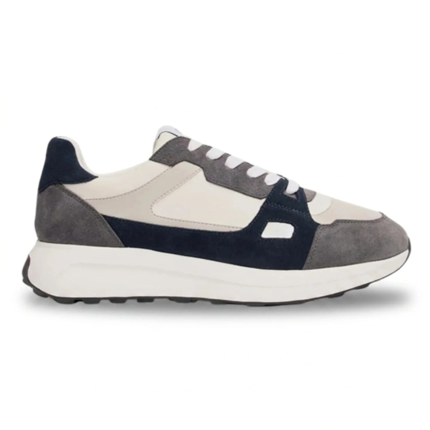 Albany - Grå andningsbara mesh-sneakers för män