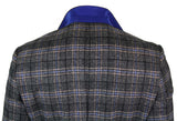 Cavani Archie - Herr Vintage Tweed Rutig Kavaj-Svart