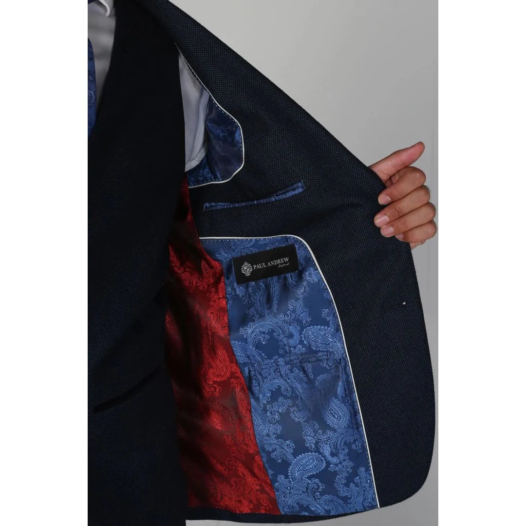 Arthur - Birdseye Navy Blazer herr