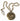 Vintage Peaky Blinders mekaniskt fickur - guld