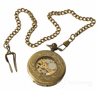 Vintage Peaky Blinders mekaniskt fickur - guld