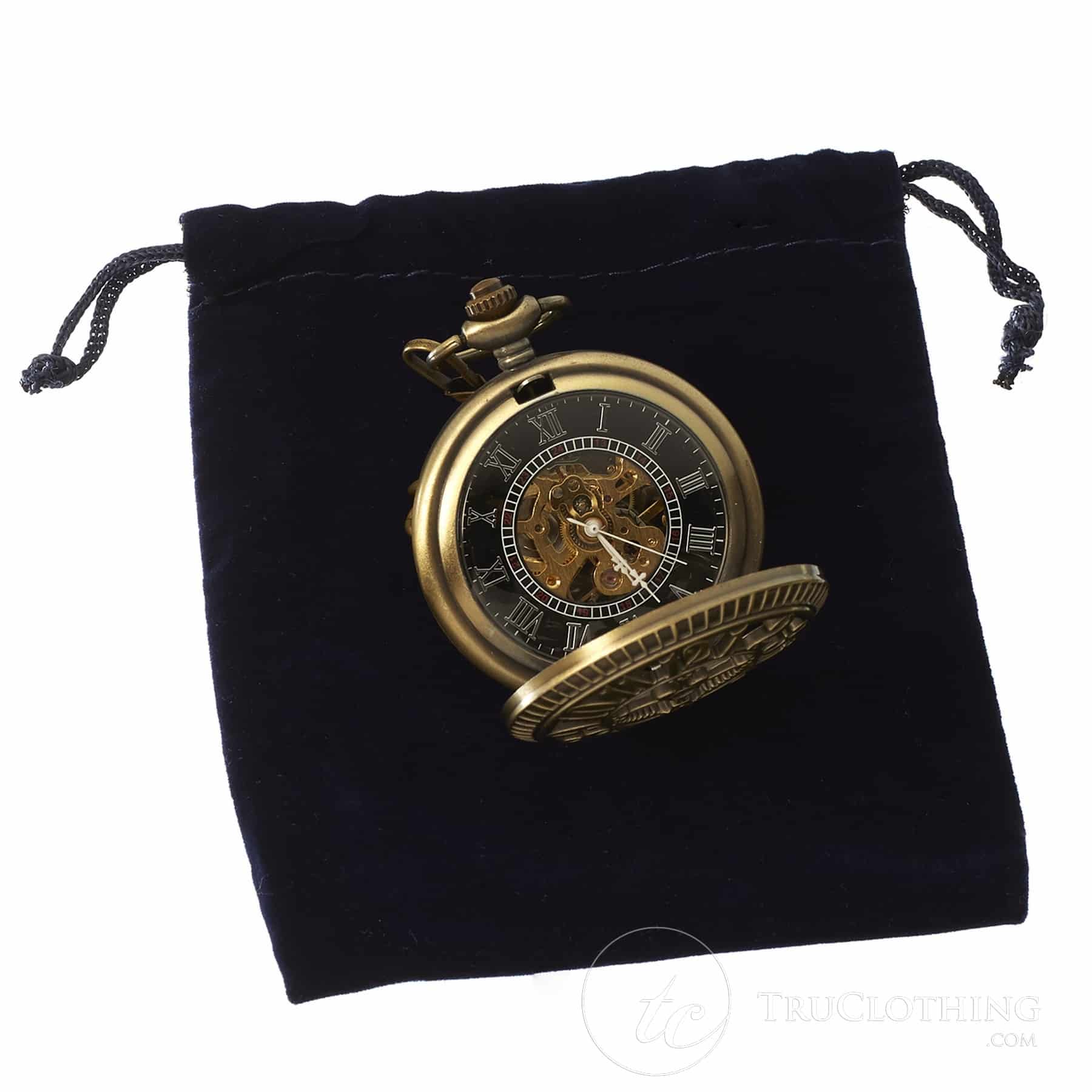 Vintage Peaky Blinders mekaniskt fickur - guld