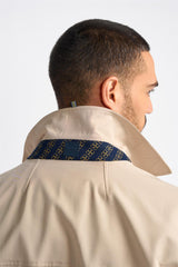 Barracuda - Herr Lätt Klassisk Trenchcoat Beige
