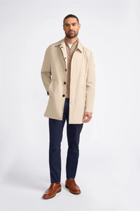 Barracuda - Herr Lätt Klassisk Trenchcoat Beige