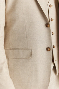 Belmont - Beige skräddarsydd kavaj för män