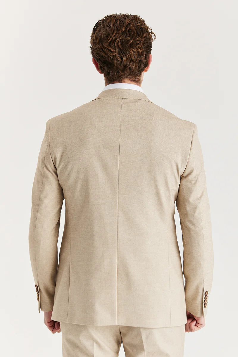 Belmont - Beige skräddarsydd kavaj för män