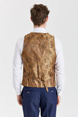 Belmont marinblå kostym med Belmont beige kontrastväst