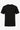 Svart ribbad klassisk t-shirt för män