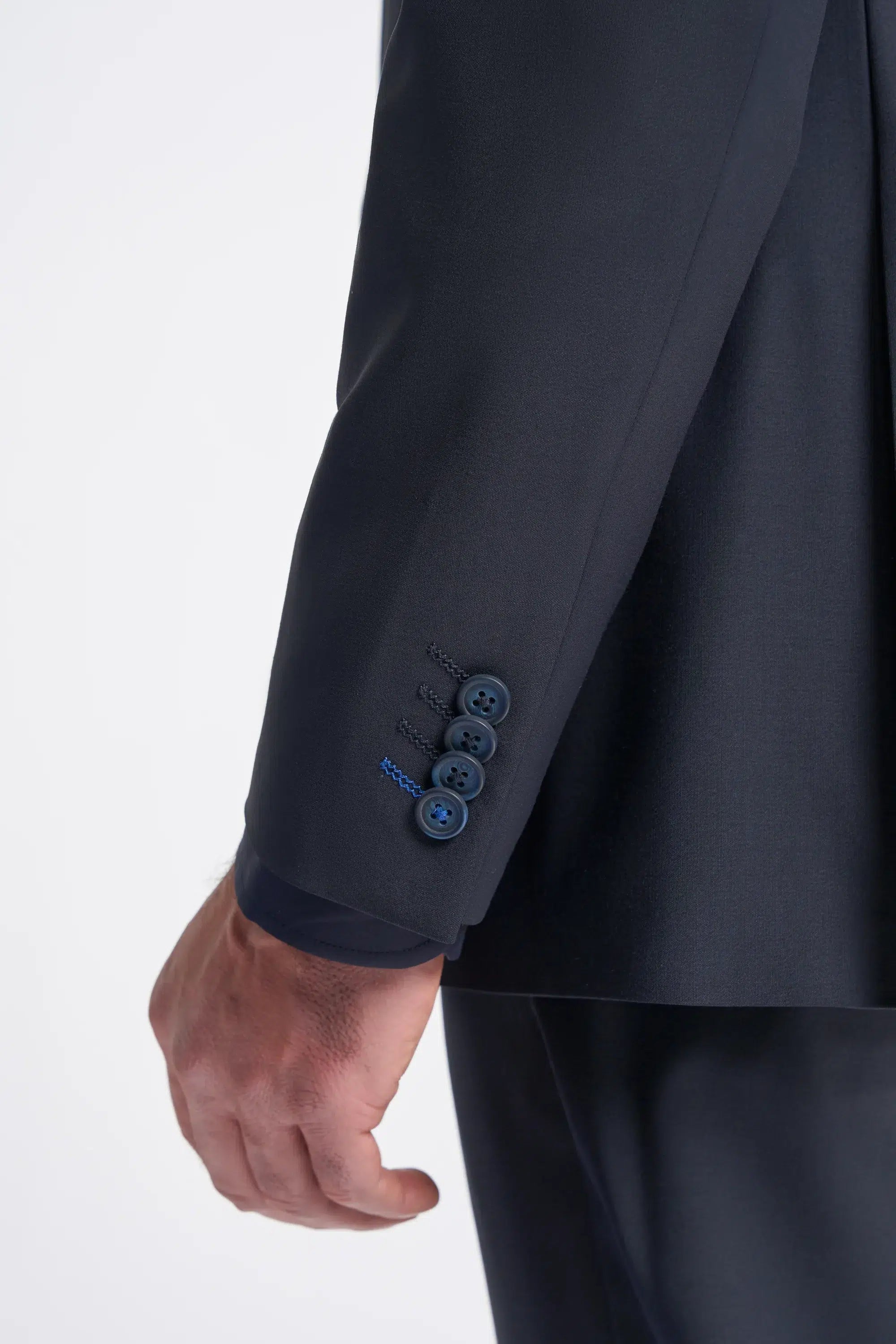 Bond - Mörkblå 3-delad skräddarsydd kostym för män