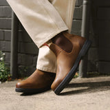 Booma 607 - Bruna Läder Chelsea Stövlar