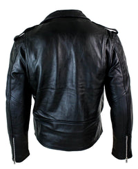 Äkta läder Brando Hide herr kohud original korsdragkedja Brando biker motorcykeljacka för män