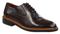 Herr Brogue Oxford Skor Bruna Svarta Läderskor Goodyear Randsydda