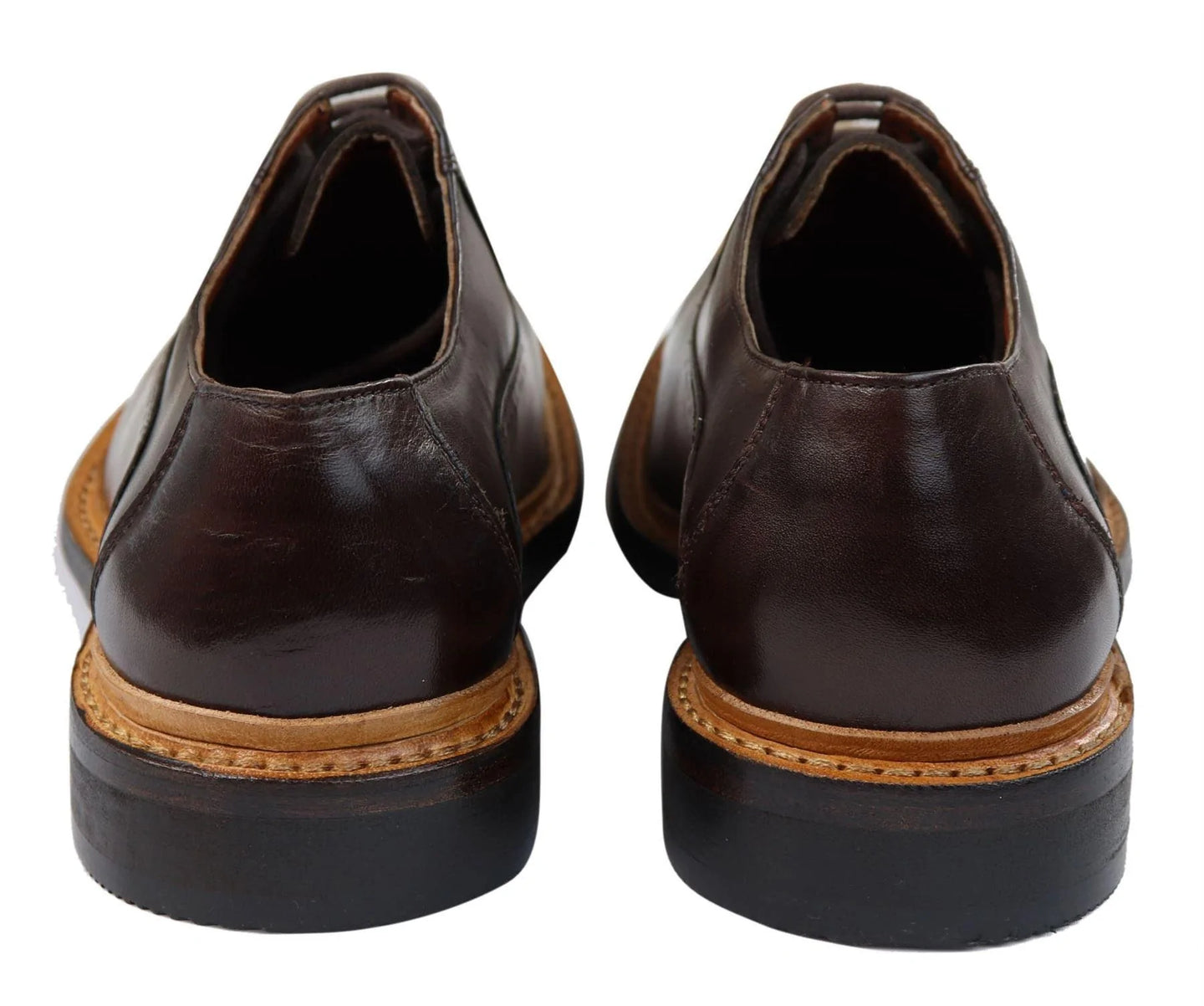 Herr Brogue Oxford Skor Bruna Svarta Läderskor Goodyear Randsydda
