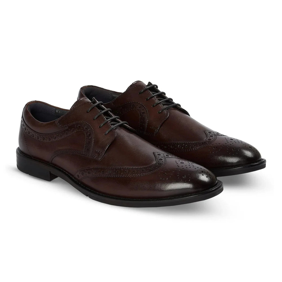 Cambridge - Herr Mörkbruna Wingtip Brogue Derbyskor