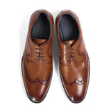 Cambridge - Herr Bruna Wingtip Brogue Derbyskor