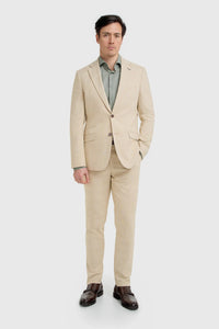 Camden - Herr Beige Rutig Kavaj