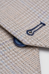 Caridi - Herrväst i tweed, beige, bröllop