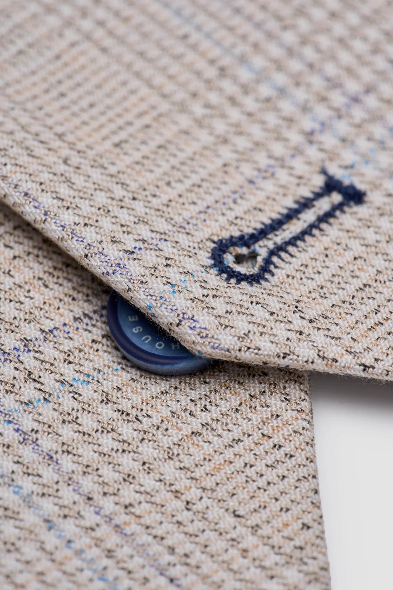 Caridi - Herrväst i tweed, beige, bröllop