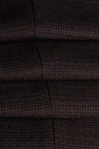 Caridi - Herrbyxor i tweed, brunt