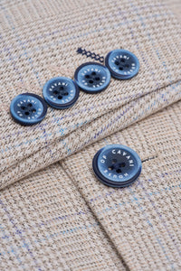 Caridi - Herrkavaj i tweed, beige
