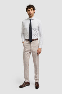 Caridi - Herrbyxor i tweed i beige