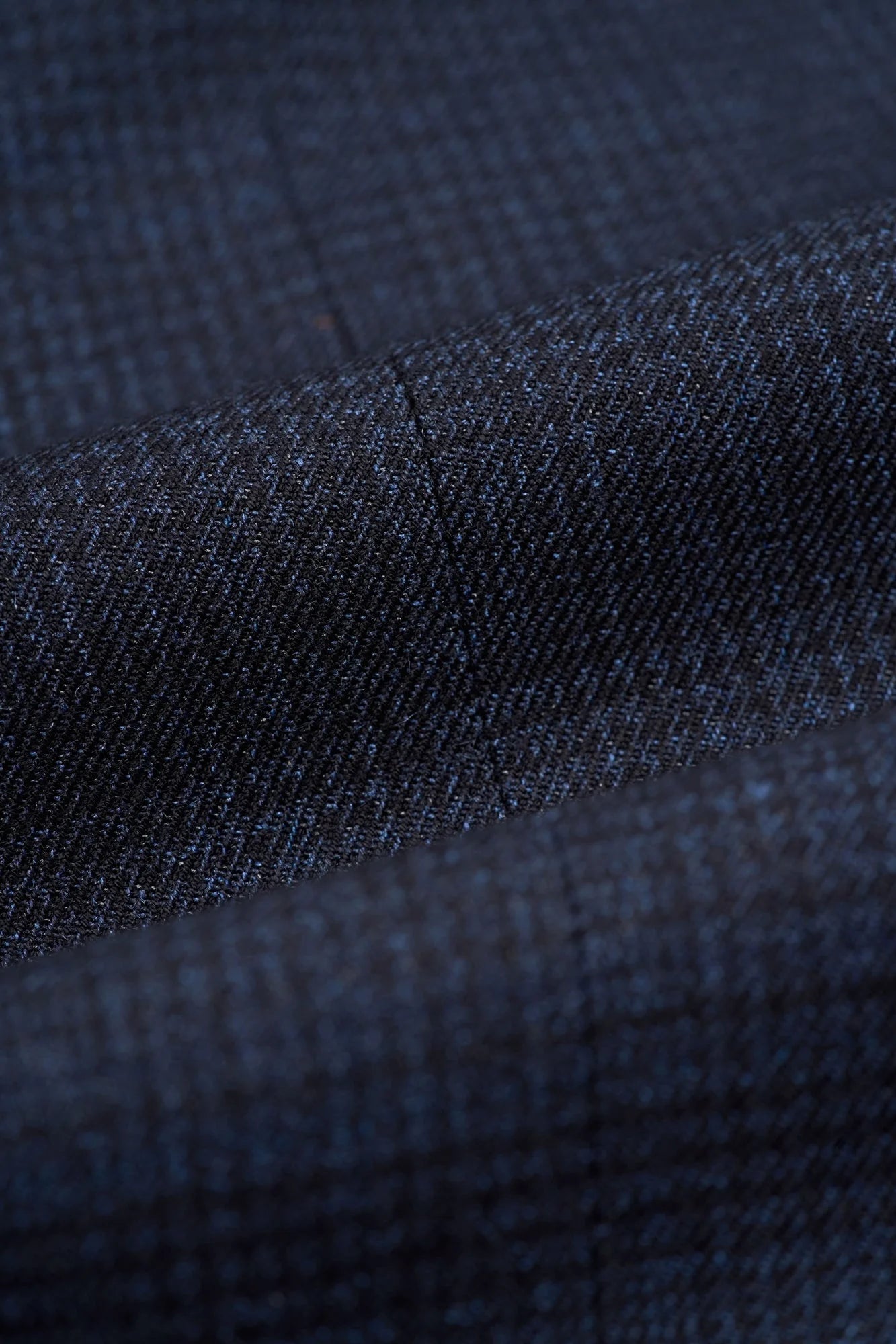 Caridi - Marinblå herrbyxor i tweed