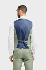 Caridi - Herrväst i salviagrönt mönster