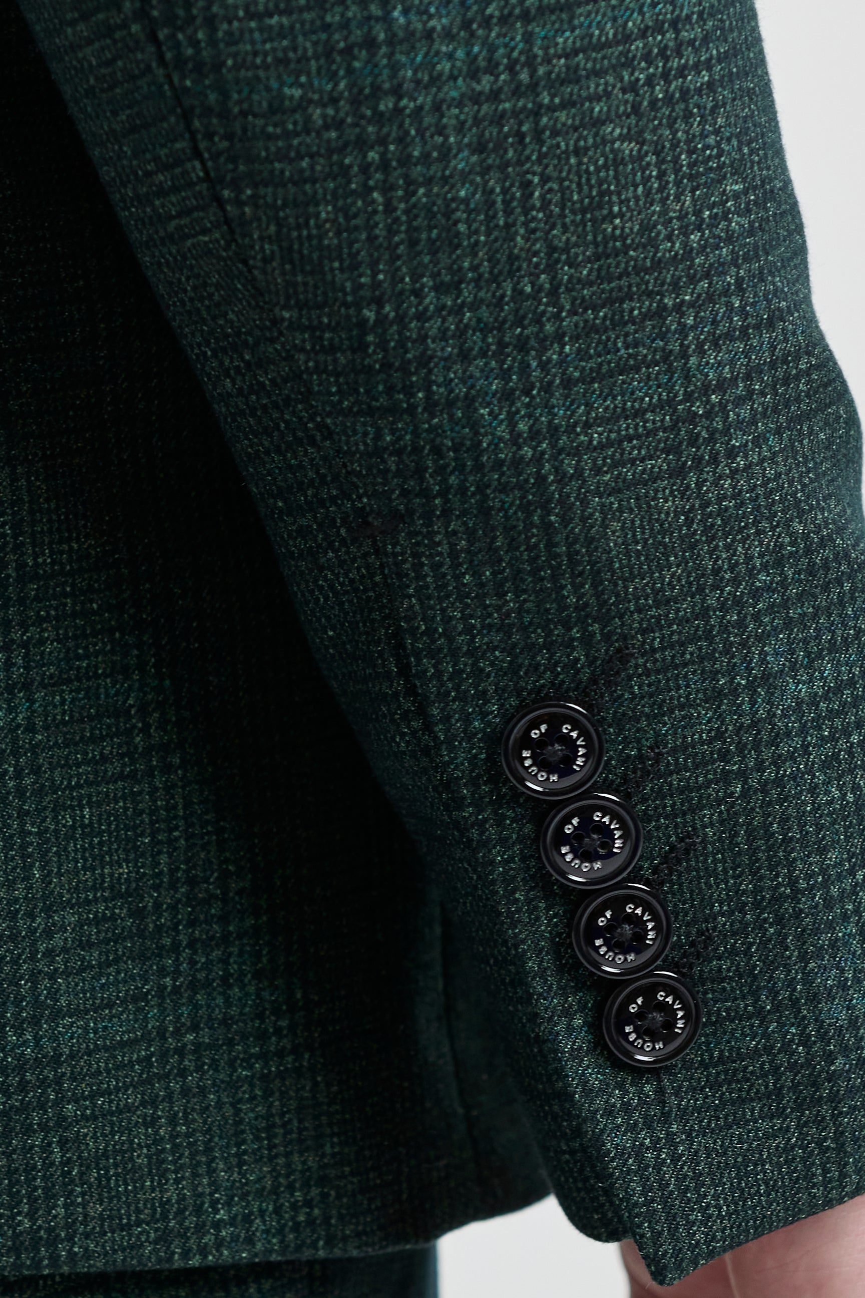 Herr 3-delad rutig kostym i tweed, olivgrön, skräddarsydd passform, bröllop, klassisk stil, Peaky
