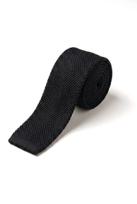 Avslappnad stickad slips - Många färger