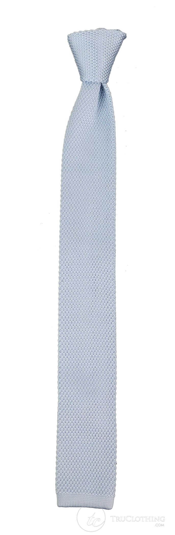 Avslappnad stickad slips - Många färger