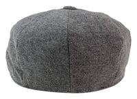 Mens 8 Panel Newsboy Cap - Cavani Martez - Mörkgrå