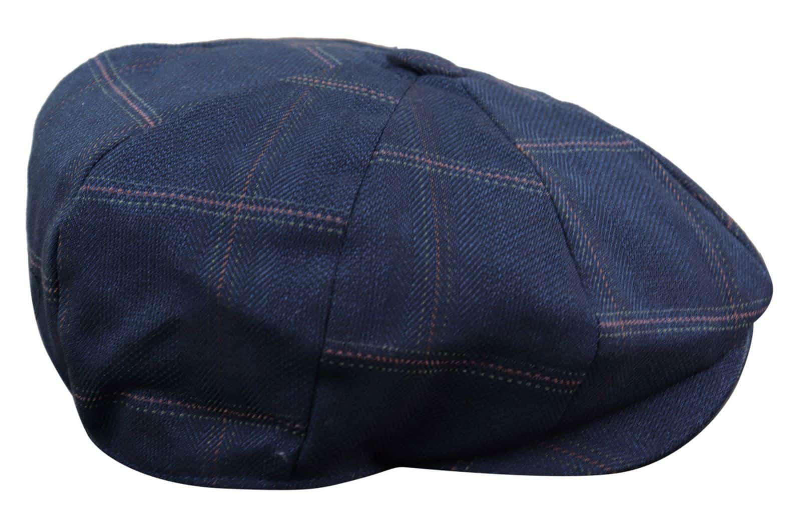 Herr 8 Panel Peaky Blinders Tweed Flat Cap - Cavani Connall