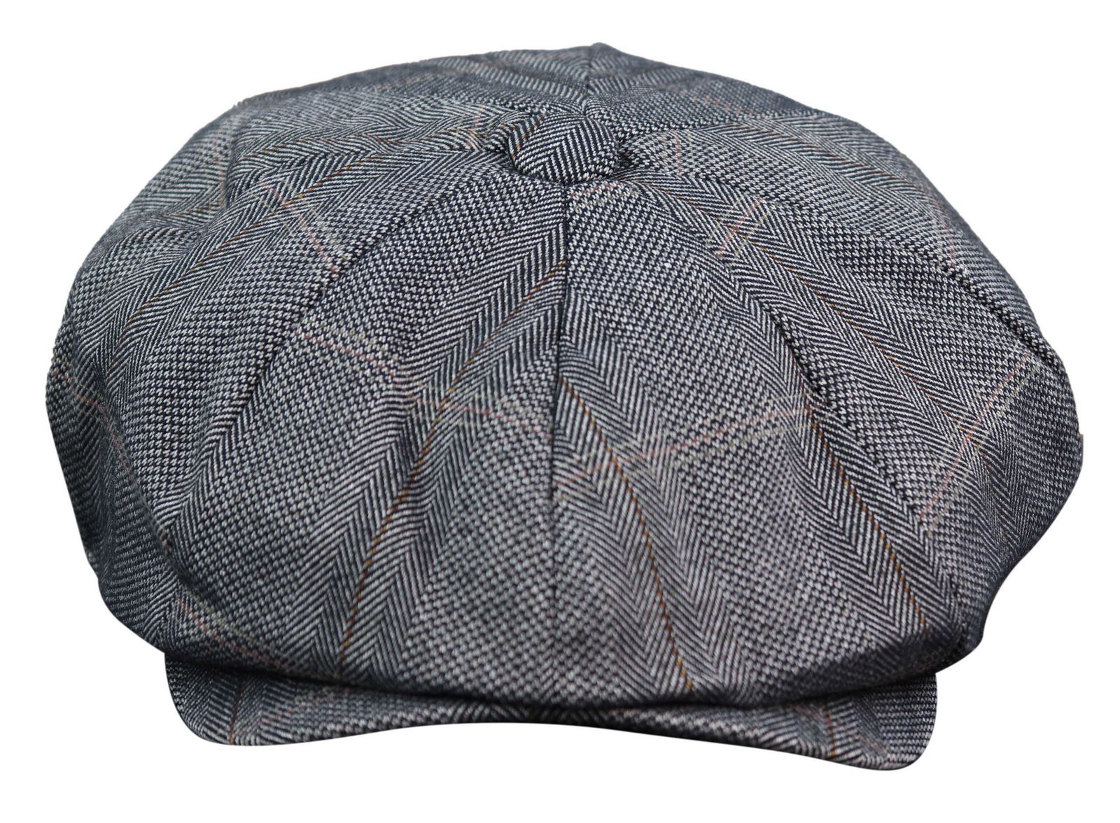 Herr 8 Panel Peaky Blinders Tweed Flat Cap - Cavani Connall