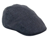 Cavani Martez Hatt - Herr Farfarshatt Marinblå Flat Cap Fiskbensmönstrad Vintage Retro Del Boy Klassisk Gatsby Peaky Blinders