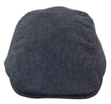 Cavani Martez Hatt - Herr Farfarshatt Marinblå Flat Cap Fiskbensmönstrad Vintage Retro Del Boy Klassisk Gatsby Peaky Blinders