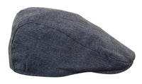 Cavani Martez Hatt - Herr Farfarshatt Marinblå Flat Cap Fiskbensmönstrad Vintage Retro Del Boy Klassisk Gatsby Peaky Blinders