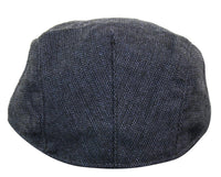 Cavani Martez Hatt - Herr Farfarshatt Marinblå Flat Cap Fiskbensmönstrad Vintage Retro Del Boy Klassisk Gatsby Peaky Blinders