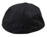 Herr Grandad Baker platt svart keps med 8 paneler i tweed vintage klassisk smart casual 1920-tal