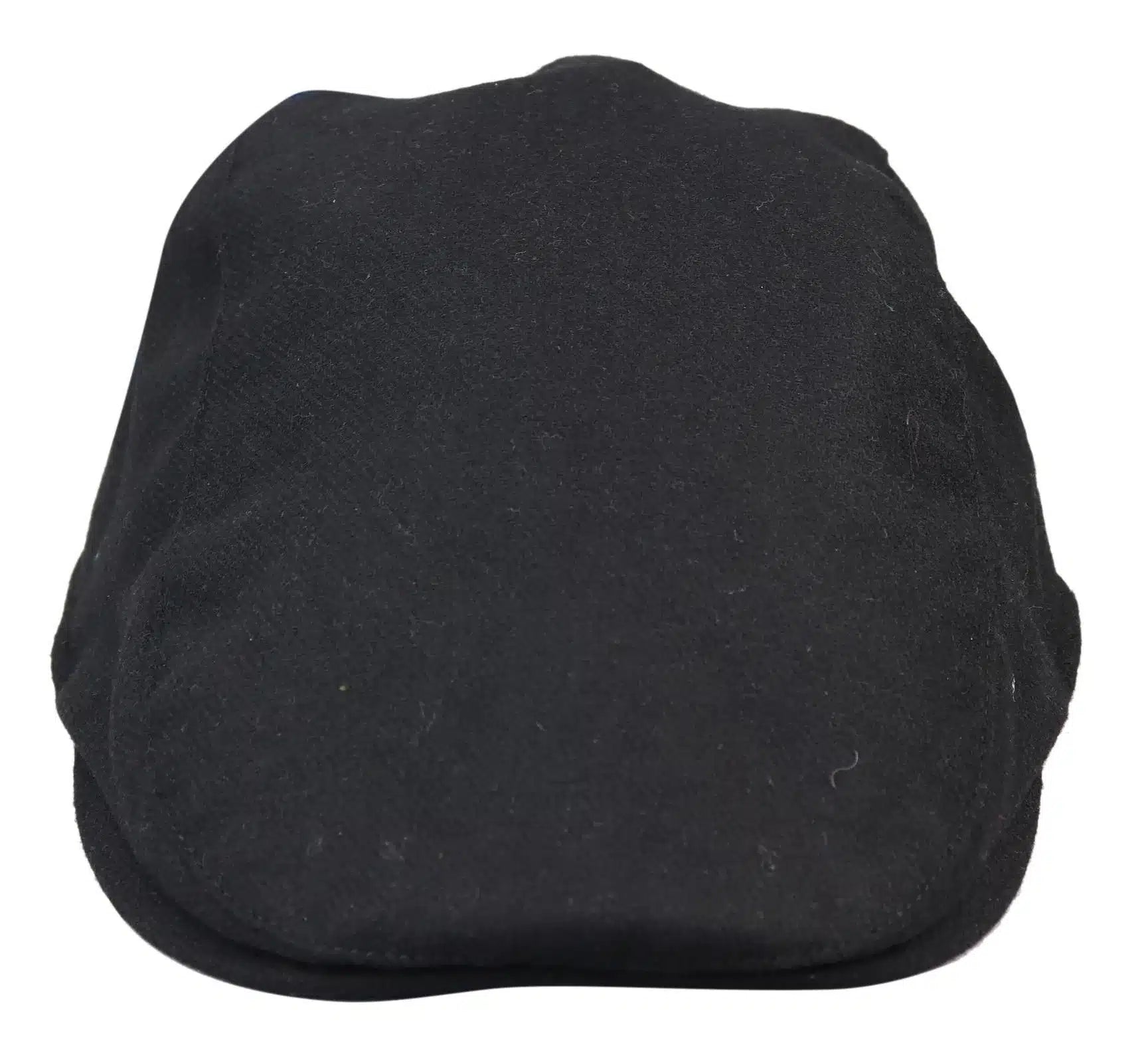 Herr Grandad Baker platt svart keps med 8 paneler i tweed vintage klassisk smart casual 1920-tal