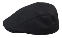 Herr Grandad Baker platt svart keps med 8 paneler i tweed vintage klassisk smart casual 1920-tal
