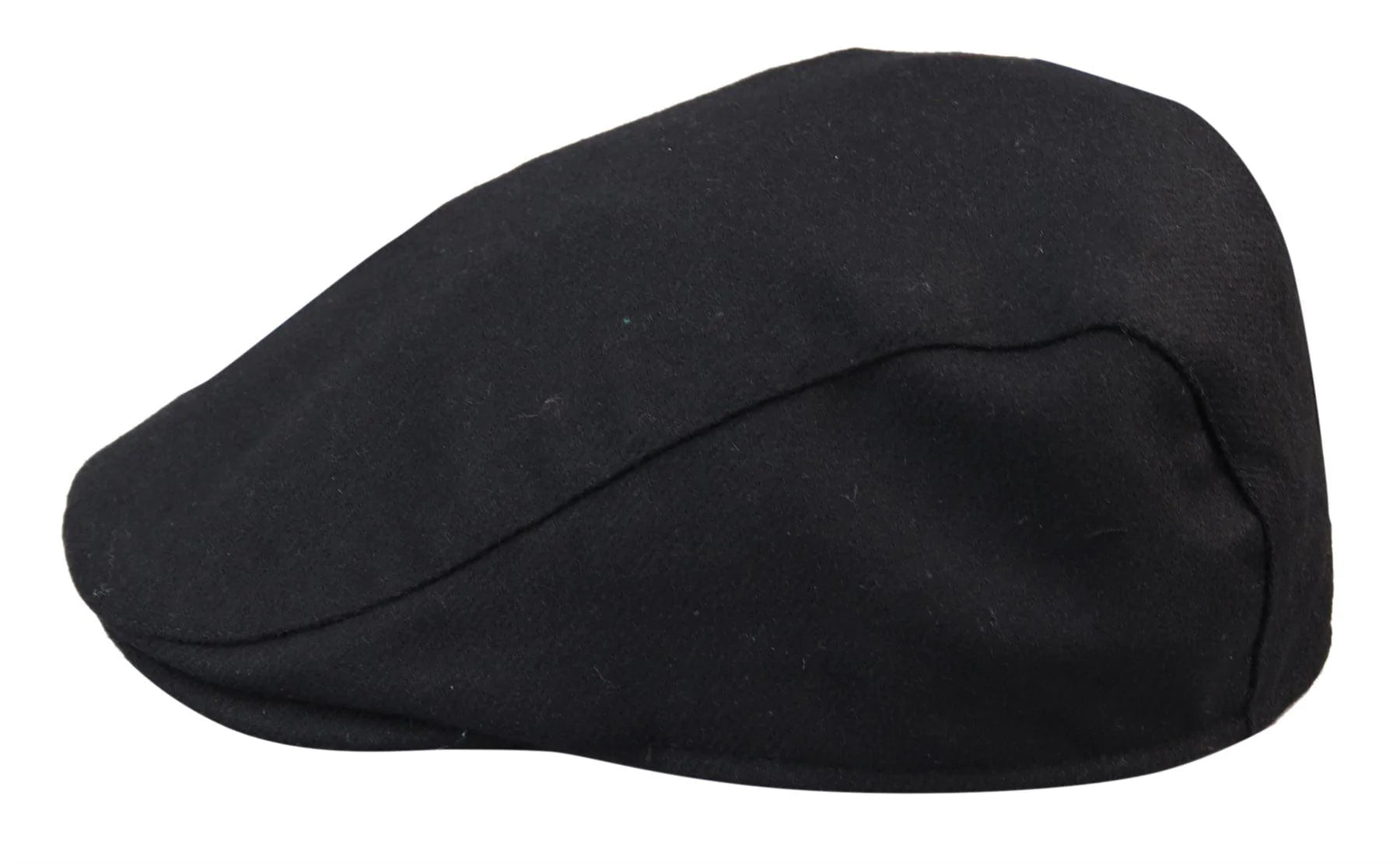 Herr Grandad Baker platt svart keps med 8 paneler i tweed vintage klassisk smart casual 1920-tal