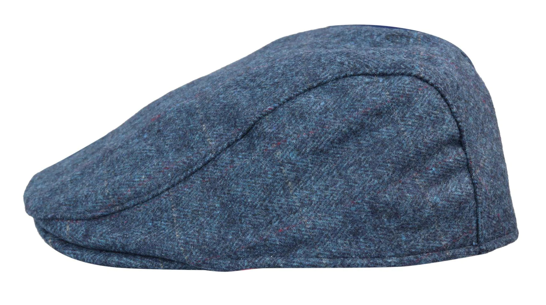 Herr Grandad Baker platt blå keps med 8 paneler i tweed vintage klassisk smart casual 1920-tal