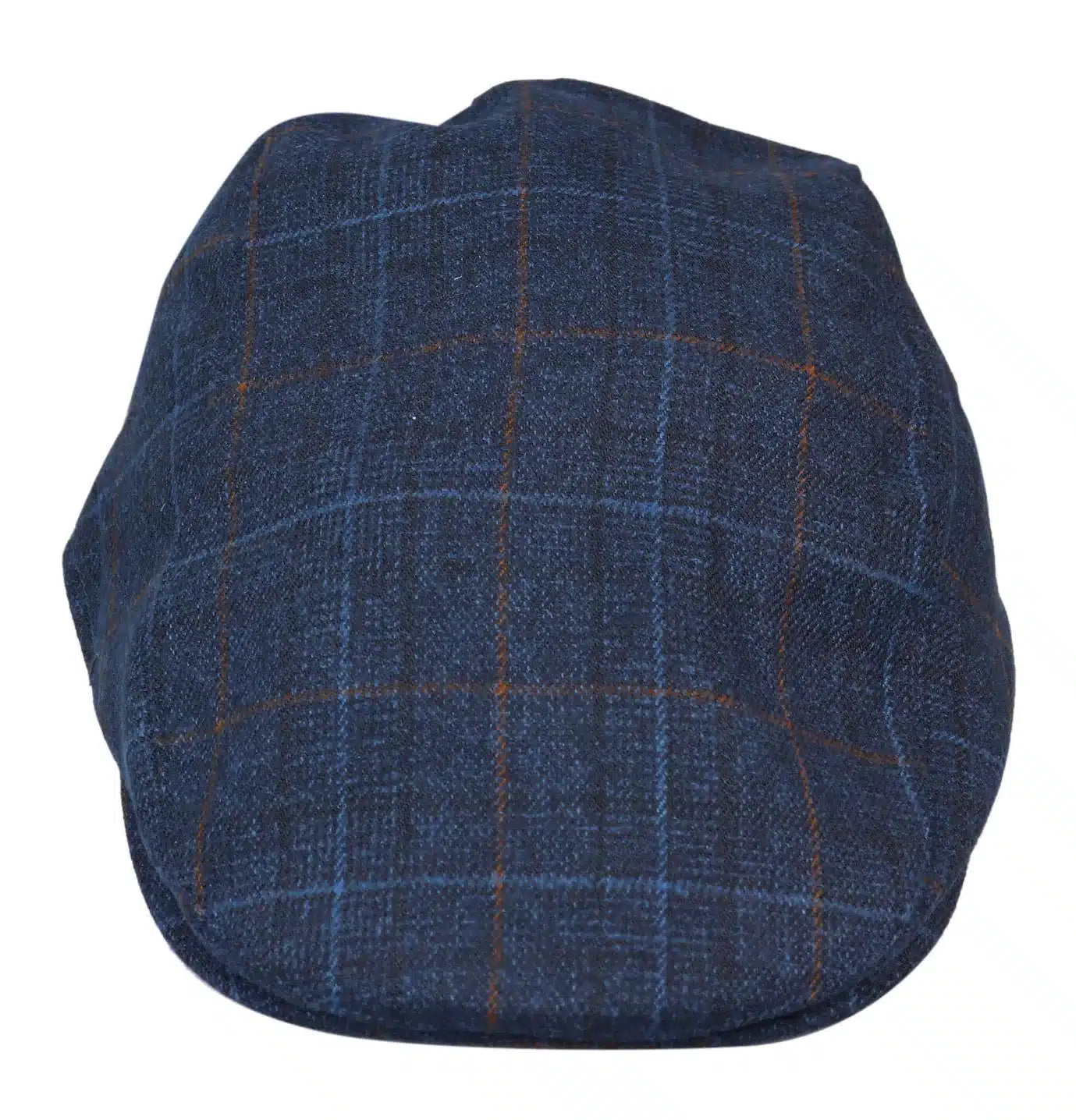 Herr Grandad Baker Platt Marinblå Keps med 8 Paneler i Tweed Vintage Klassisk Smart Casual 1920-tal