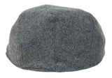 Herr Flatcap Hatt Baker Boy 8 Panel Grandad Tweed Fiskbensmönstrad Grå Vintage