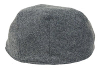 Herr Flatcap Hatt Baker Boy 8 Panel Grandad Tweed Fiskbensmönstrad Grå Vintage