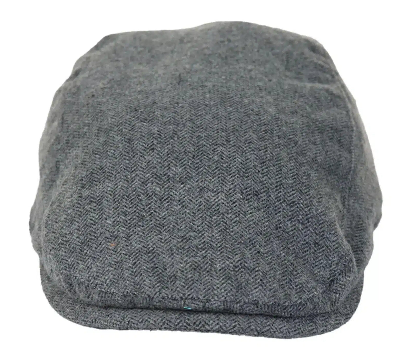 Herr Flatcap Hatt Baker Boy 8 Panel Grandad Tweed Fiskbensmönstrad Grå Vintage
